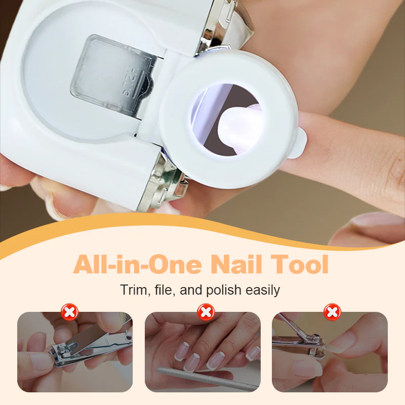 Electric Nail Clipper with Light - Image 3