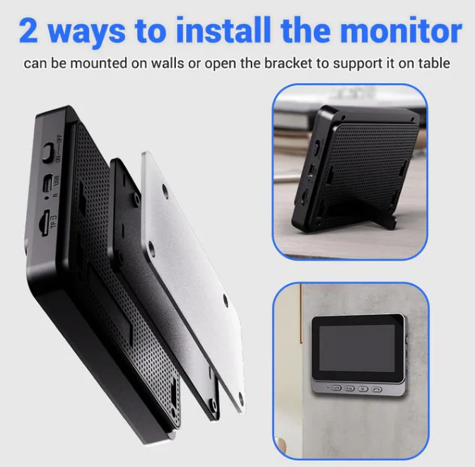🔥New Year's Special Offer 40%OFF🎉Wireless doorbell camera: 1080P, 170° angle, 4.3-inch screen, IPX65 outdoor waterproof, night vision - Image 6