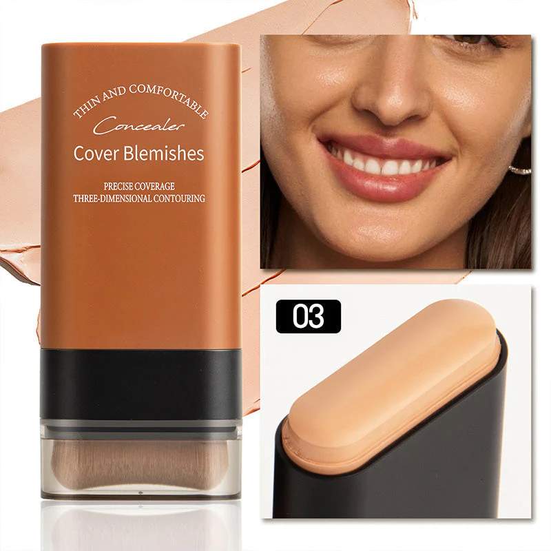 🔥BUY MORE GET MORE FREE! 💄 Instant Concealing Foundation Stick – Built-in Brush, Full Coverage & Lightweight Formula for Flawless Skin ✨📦 - Image 11