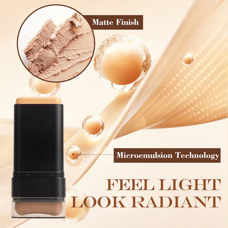 🔥BUY MORE GET MORE FREE! 💄 Instant Concealing Foundation Stick – Built-in Brush, Full Coverage & Lightweight Formula for Flawless Skin ✨📦 - Image 5