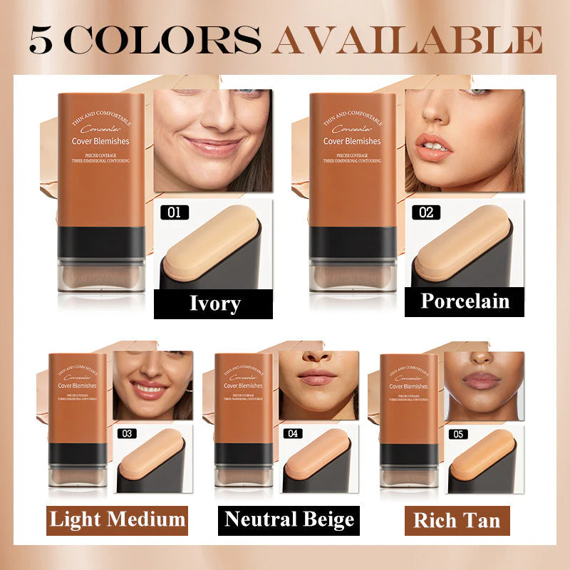 🔥BUY MORE GET MORE FREE! 💄 Instant Concealing Foundation Stick – Built-in Brush, Full Coverage & Lightweight Formula for Flawless Skin ✨📦 - Image 8