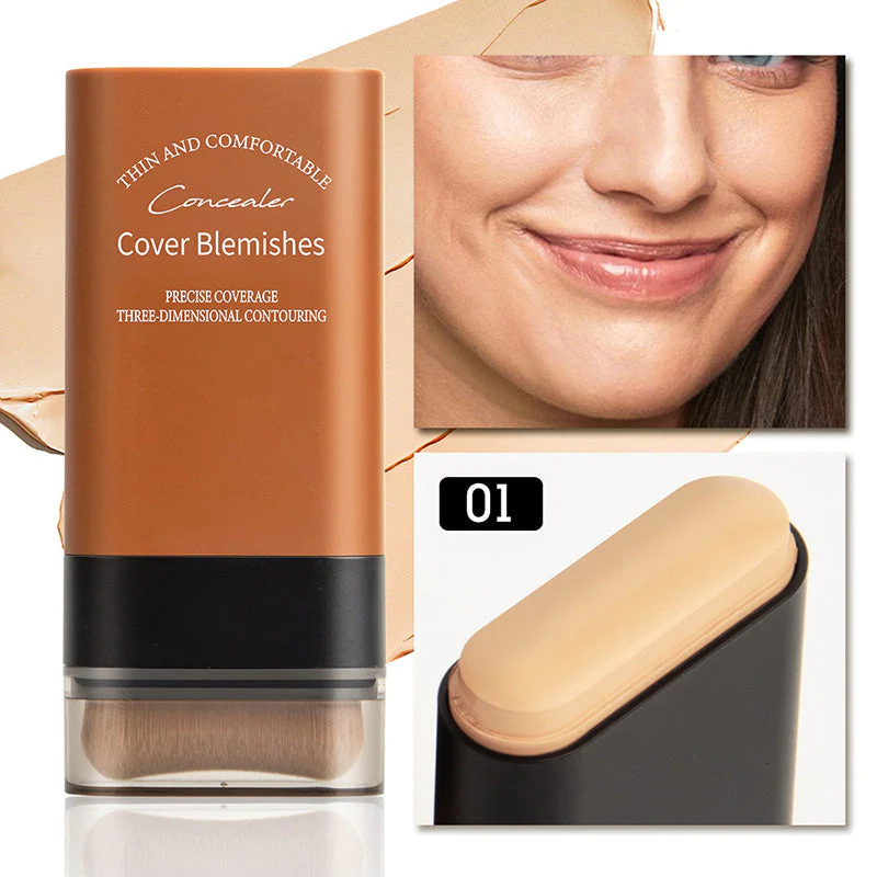 🔥BUY MORE GET MORE FREE! 💄 Instant Concealing Foundation Stick – Built-in Brush, Full Coverage & Lightweight Formula for Flawless Skin ✨📦 - Image 9