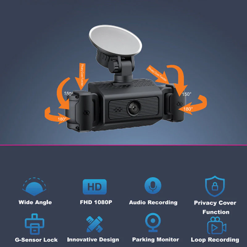 📹40% OFF!📷4-Channel HD Dash Cam with Night Vision - Image 2