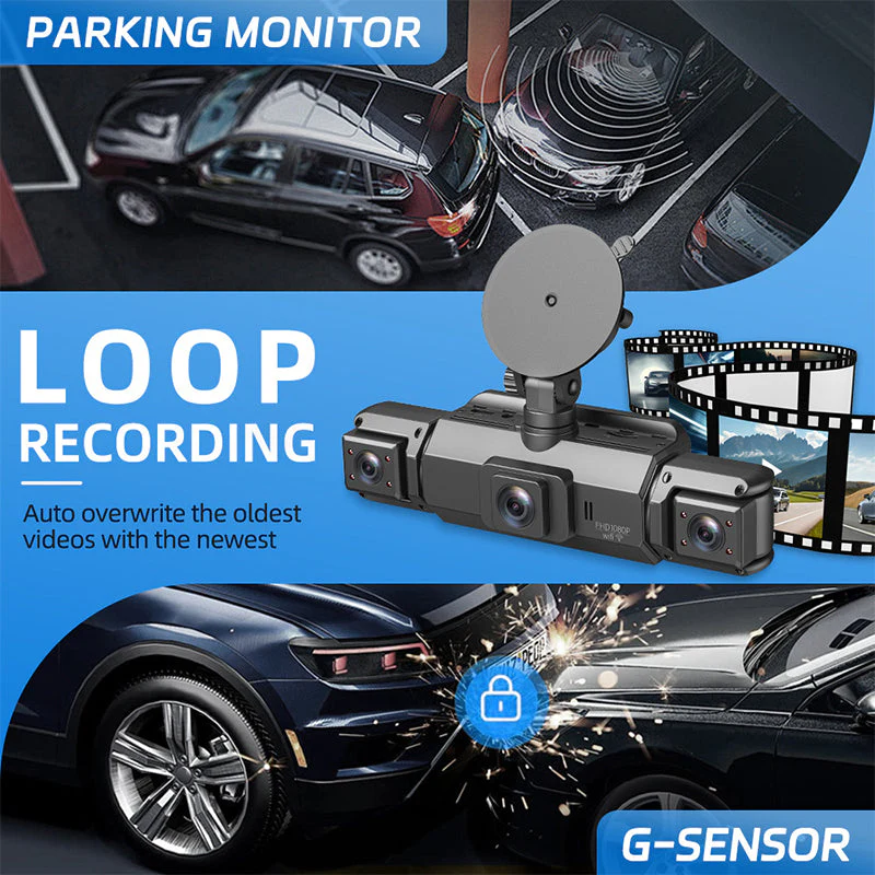 📹40% OFF!📷4-Channel HD Dash Cam with Night Vision - Image 4