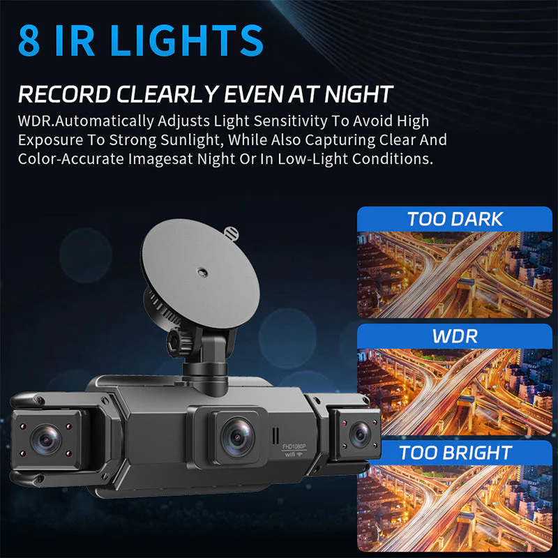 📹40% OFF!📷4-Channel HD Dash Cam with Night Vision - Image 6
