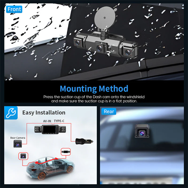 📹40% OFF!📷4-Channel HD Dash Cam with Night Vision - Image 7
