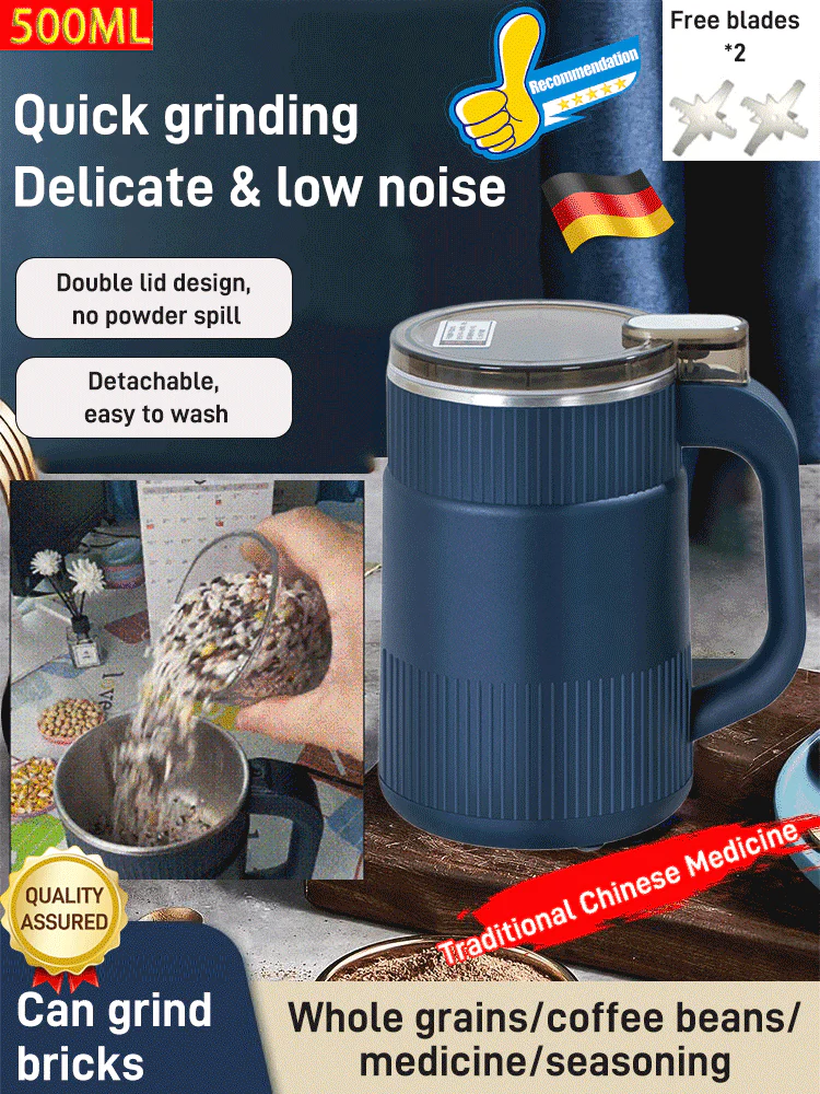 ⚡40% OFF NOW! 🎉 Electric Grinding Cup – High-Speed, Large Capacity & Powerful Crushing 🍚📦