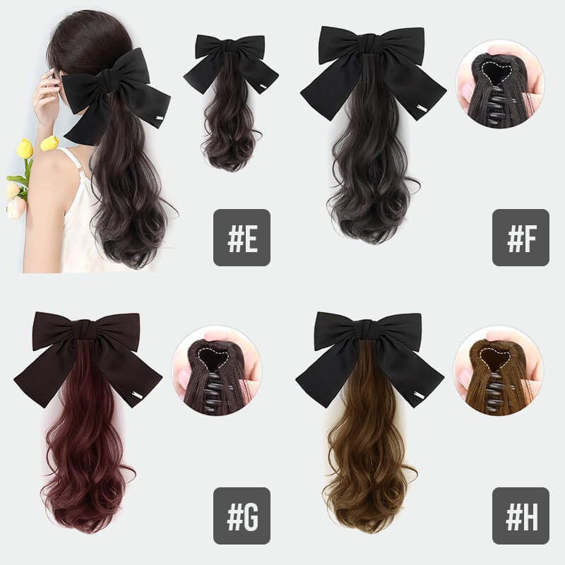 Women's long curly ponytail wig - Image 7