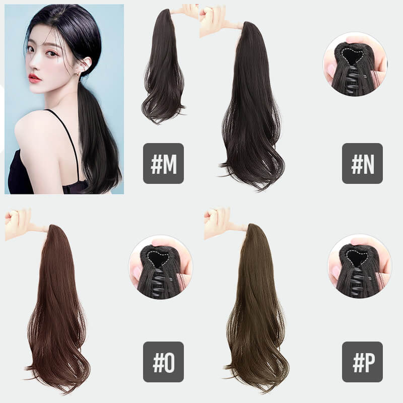 Women's long curly ponytail wig - Image 9