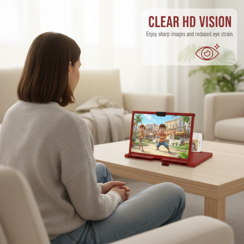 🥳2026 HOT SALE🥳💞50K+ SOLD!💥👓❤️ Ease Eye Strain, Make Screen “Bigger” | HD Phone Magnifier for Easier Viewing🎬✨ - Image 3