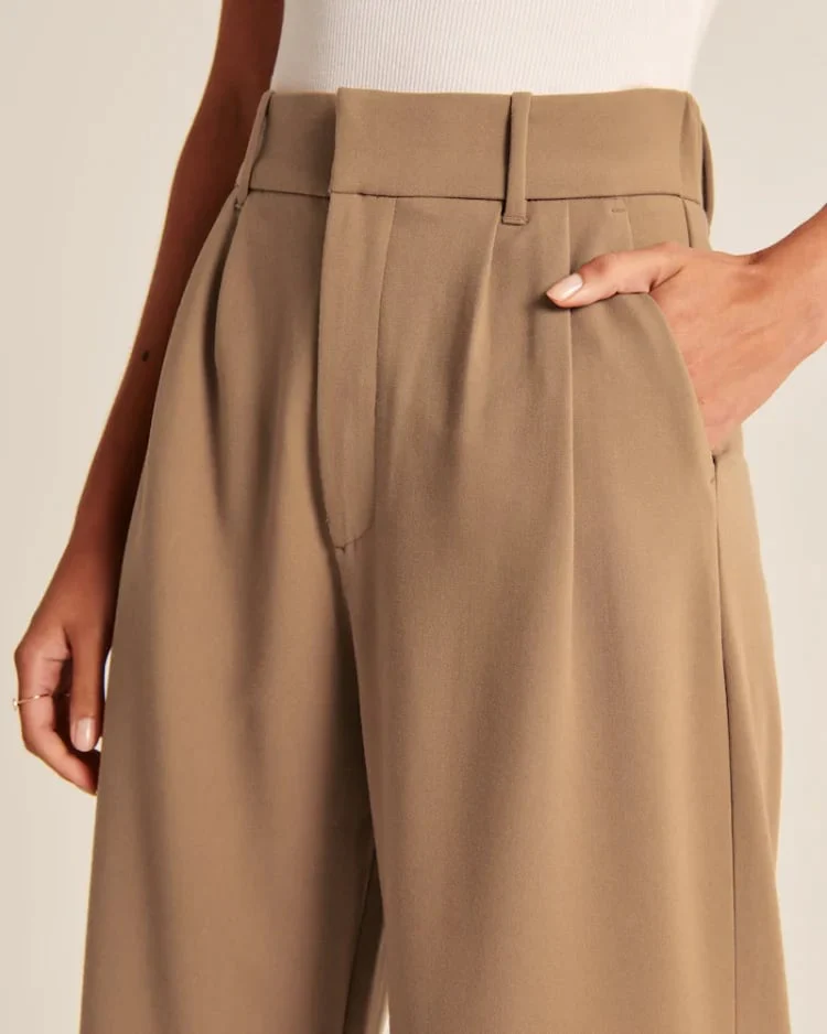 HIGH WAIST TAILORED WIDE LEG PANTS - Image 10
