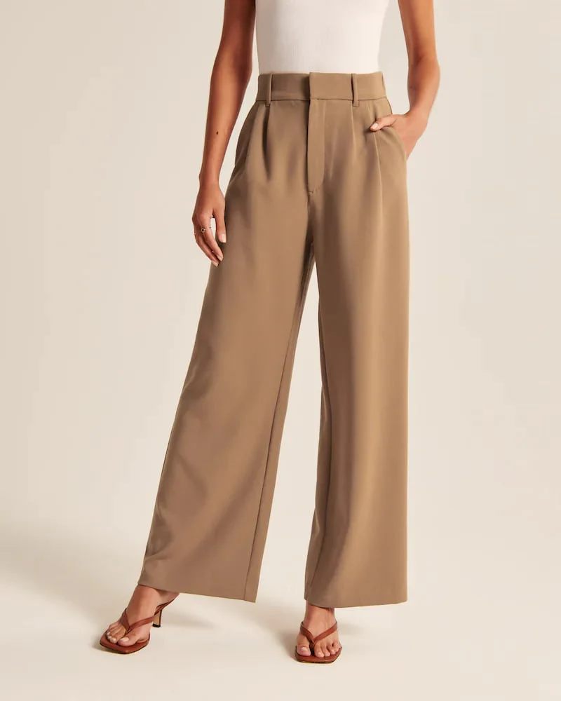 HIGH WAIST TAILORED WIDE LEG PANTS - Image 11