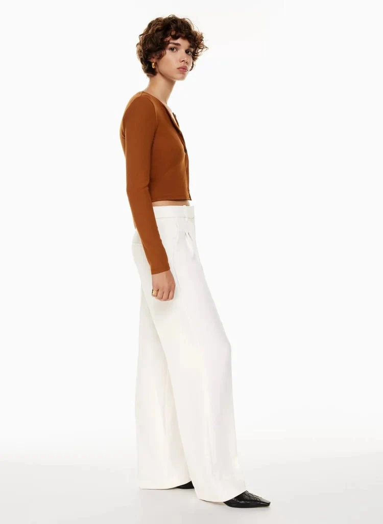HIGH WAIST TAILORED WIDE LEG PANTS - Image 13