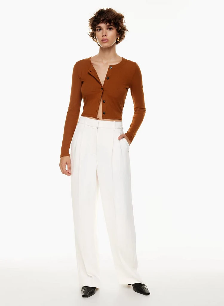 HIGH WAIST TAILORED WIDE LEG PANTS - Image 14