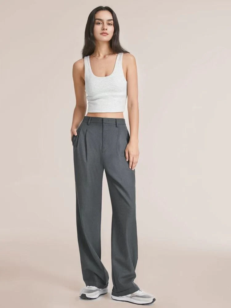 HIGH WAIST TAILORED WIDE LEG PANTS - Image 18