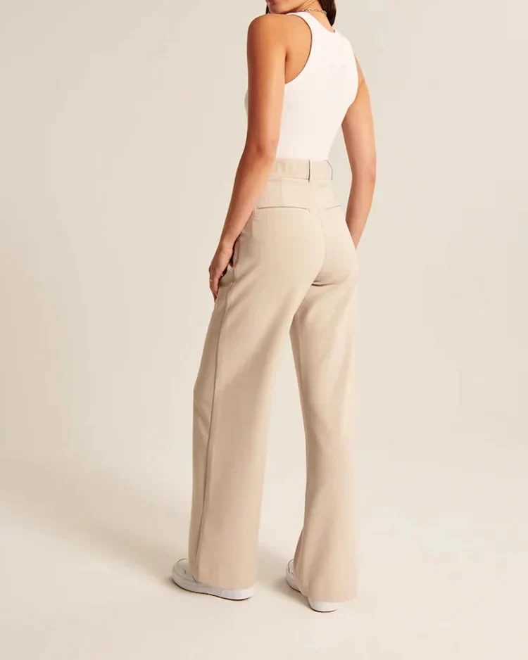 HIGH WAIST TAILORED WIDE LEG PANTS - Image 9