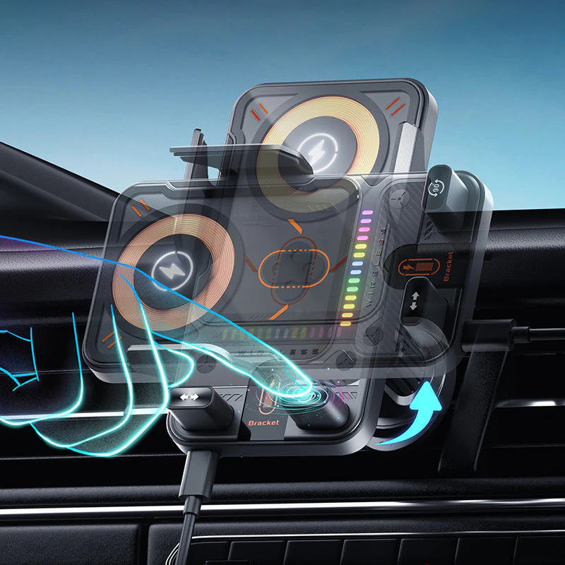 ๐40% OFF!๐ฑ 2-in-1 Car Phone Holder & Wireless Charger โ 360ยฐ Rotation, Strong Grip & Fast Charging ๐ - Image 12