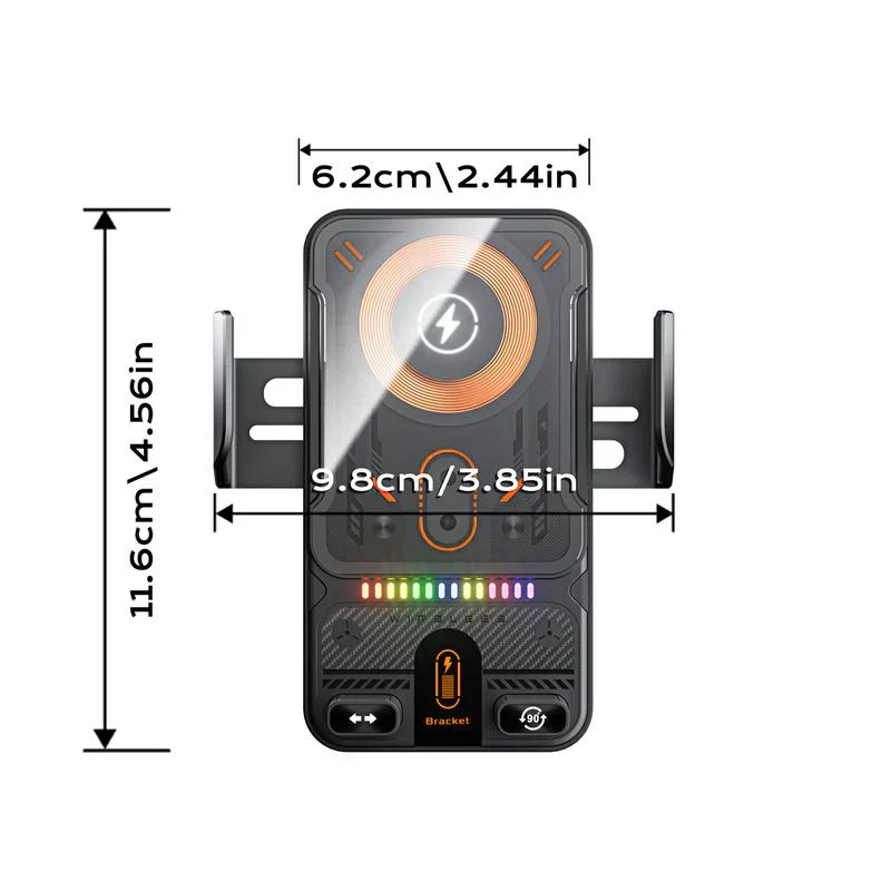 ๐40% OFF!๐ฑ 2-in-1 Car Phone Holder & Wireless Charger โ 360ยฐ Rotation, Strong Grip & Fast Charging ๐ - Image 9