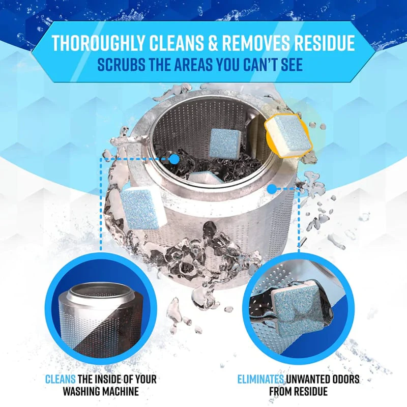 🧼 BUY 2 GET 3 FREE! ✨ Washing Machine Deep Cleaner Tablets – Eliminates 99% Germs, Removes Odors & Prevents Mold 🧽 - Image 4