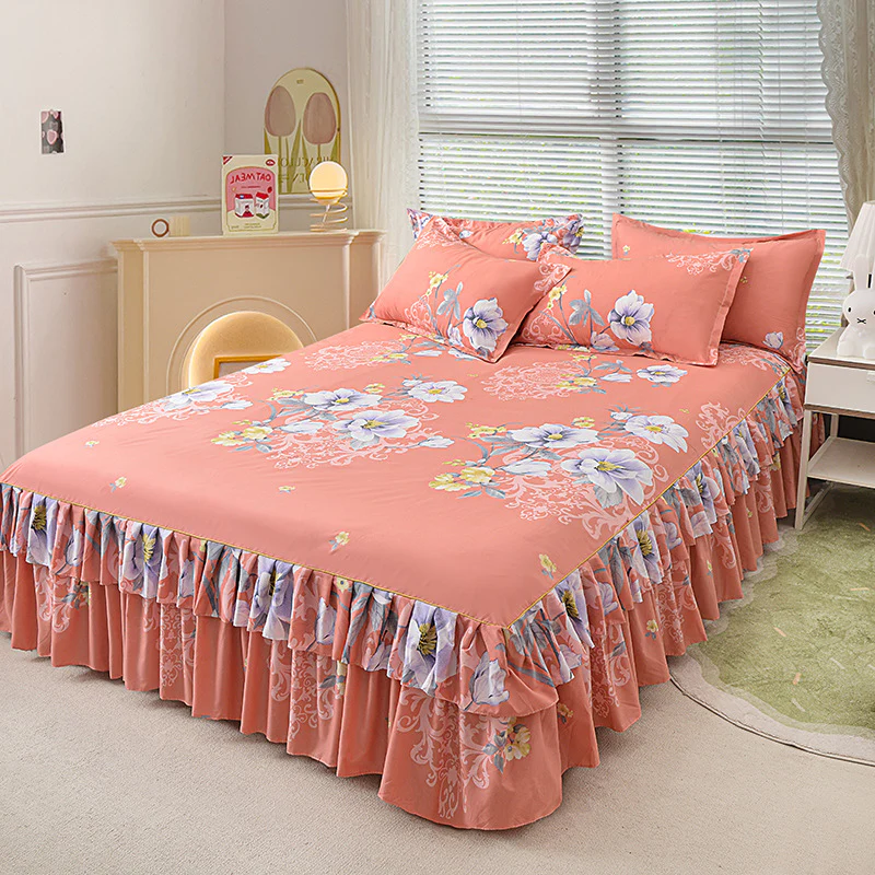 🛏️40% OFF NOW! 🎀 3-Piece Ruffled Bed Skirt Set – Elegant Design, Easy Fit & Complete Coverage 🛌 - Image 6