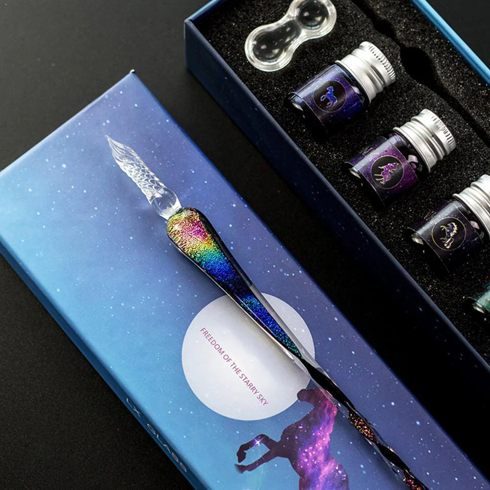 2023 Calligraphy Glass Dip Pen Ink Set（50% OFF） - Image 3