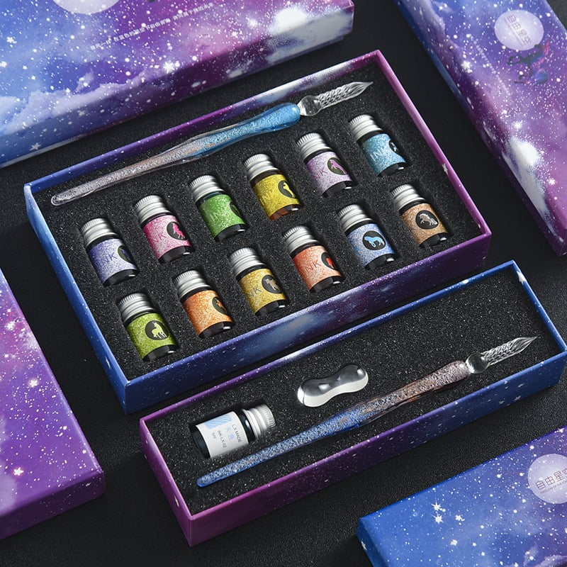 2023 Calligraphy Glass Dip Pen Ink Set（50% OFF） - Image 4
