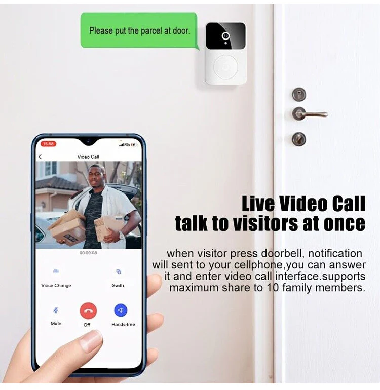 Wireless Intelligent Video Doorbell - Image 5