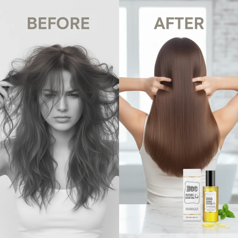 ⛄40% OFF NOW! ✨Intensive Egg Protein Hair Repair Oil - Image 2