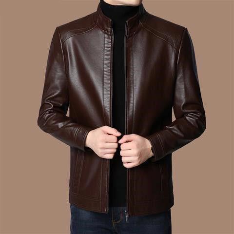 🧥40% OFF NOW! ❄️ Men's Warm Plush Lining Leather Jacket - Windproof & Stylish, Perfect for Cold Weather Outings ✨ - Image 13