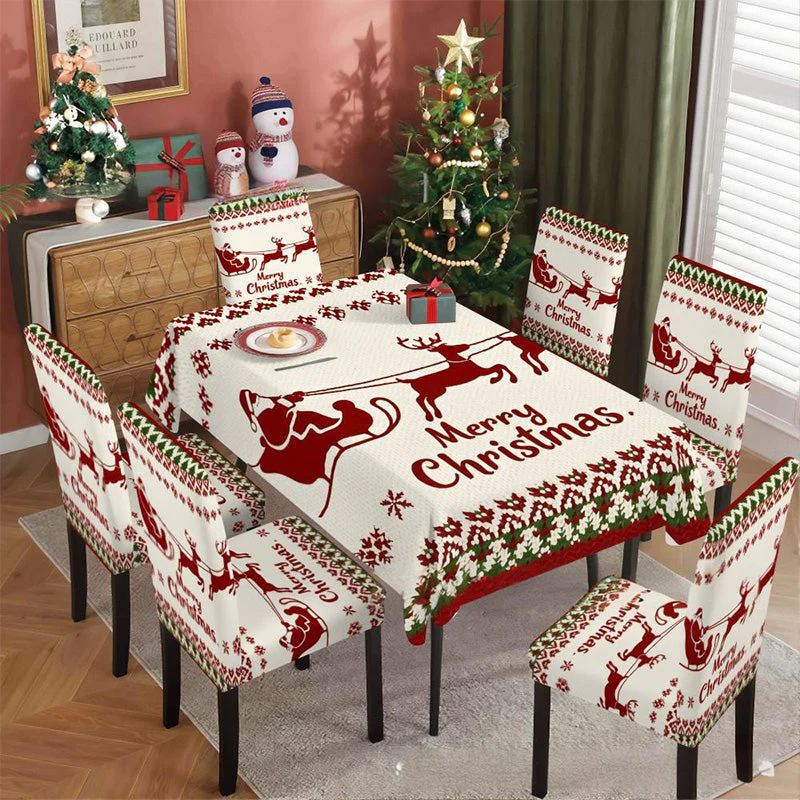 🦌Christmas Early Bird Special🎄Joyful Festive Classic Christmas Tablecloth - Image 10
