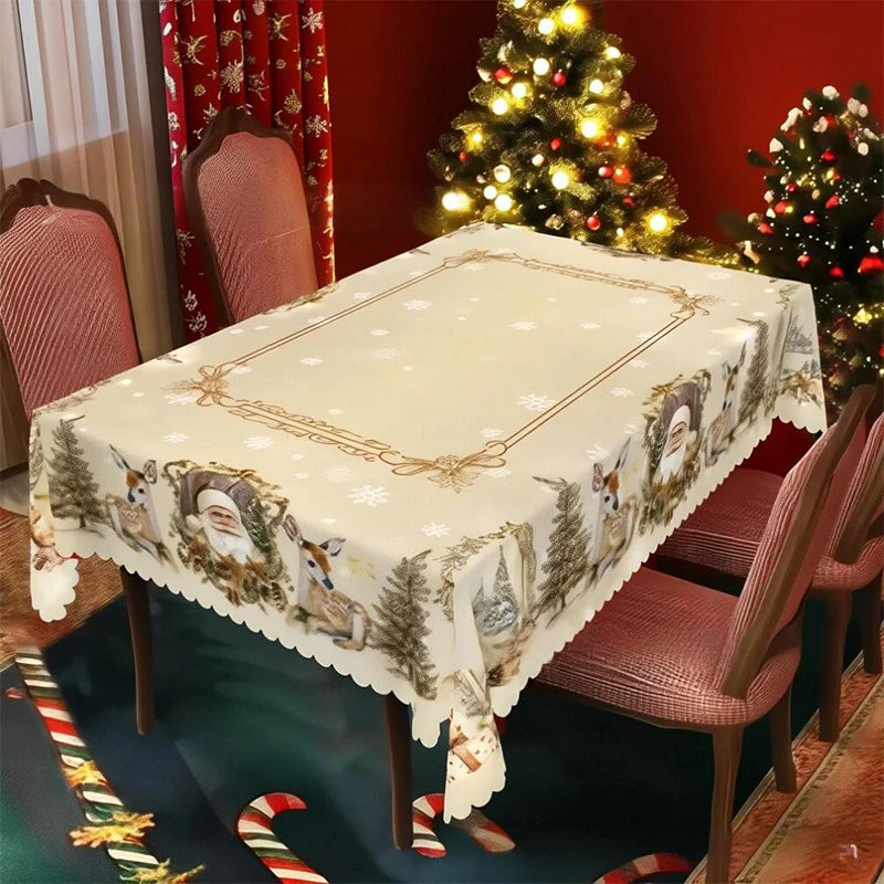 🦌Christmas Early Bird Special🎄Joyful Festive Classic Christmas Tablecloth - Image 11