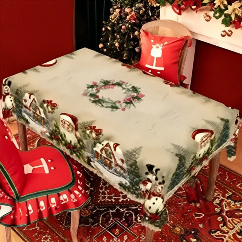 🦌Christmas Early Bird Special🎄Joyful Festive Classic Christmas Tablecloth - Image 15