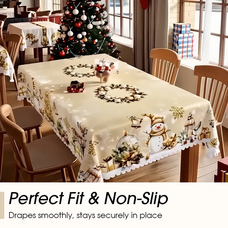 🦌Christmas Early Bird Special🎄Joyful Festive Classic Christmas Tablecloth - Image 4