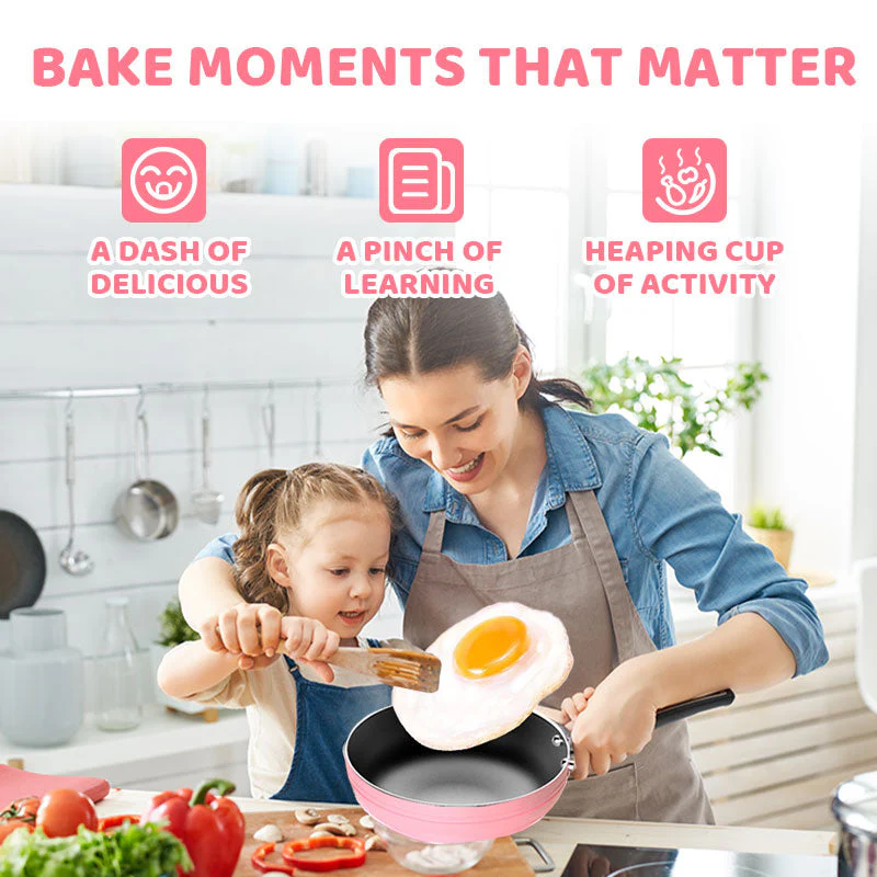 🎁🍳Children's Real Cooking Mini Kitchen Toys - 22 PCS Set - Image 6