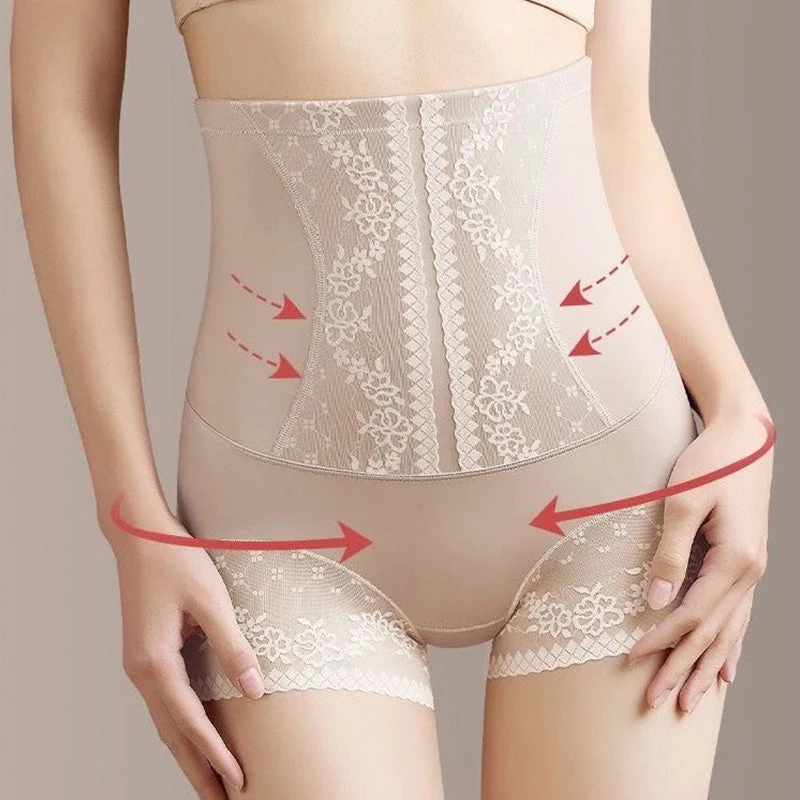 Lace High-waist Underwear - Slender Waist Tummy Control Hip Lifting - Image 5