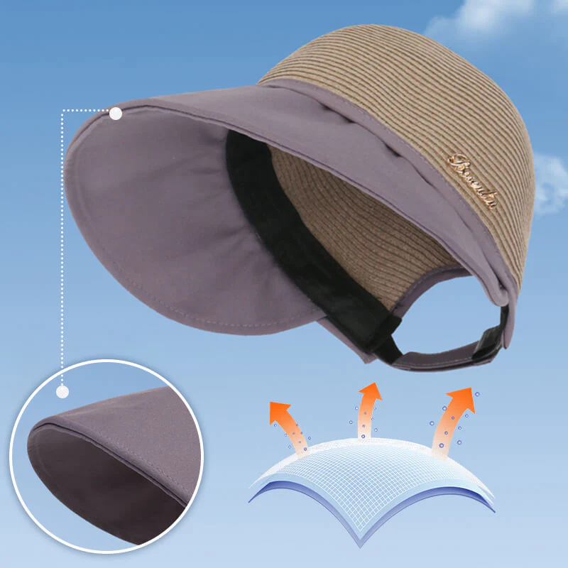 Large-brim women's sun hat in Summer - Image 3