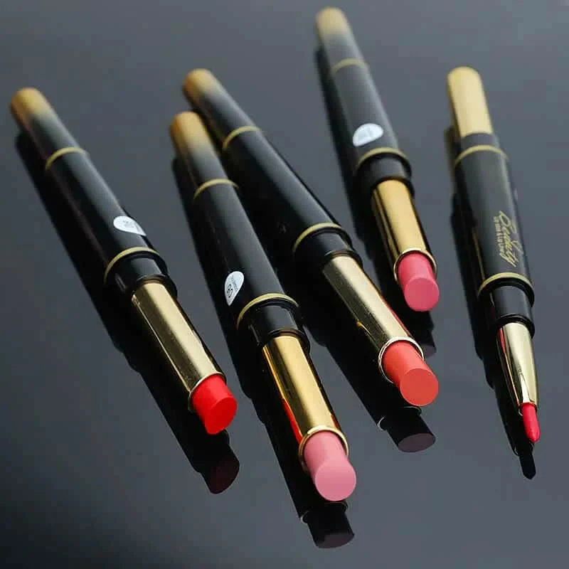 Double ended lipstick Automatic Lip Liner Matte Waterproof Non-fading Non-stick Lipstick - Image 3
