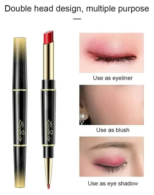 Double ended lipstick Automatic Lip Liner Matte Waterproof Non-fading Non-stick Lipstick - Image 6