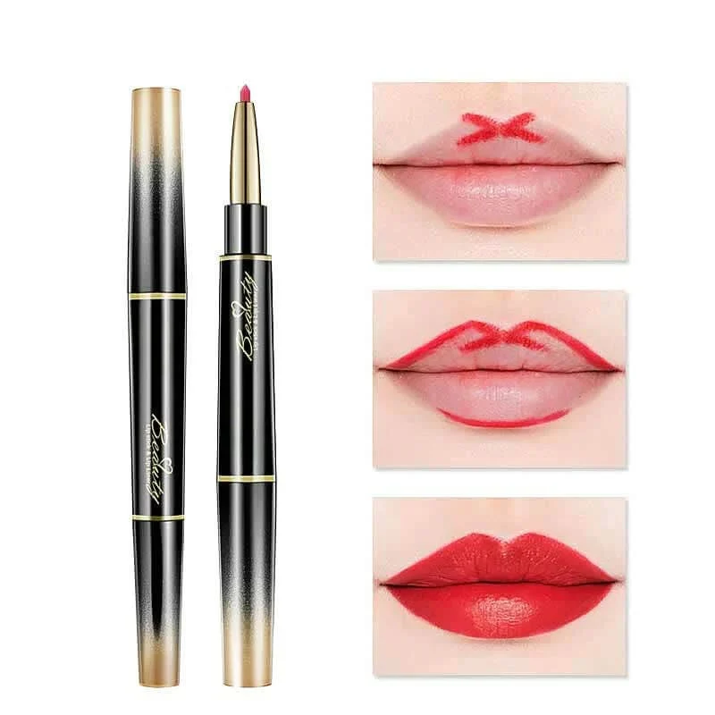Double ended lipstick Automatic Lip Liner Matte Waterproof Non-fading Non-stick Lipstick - Image 7