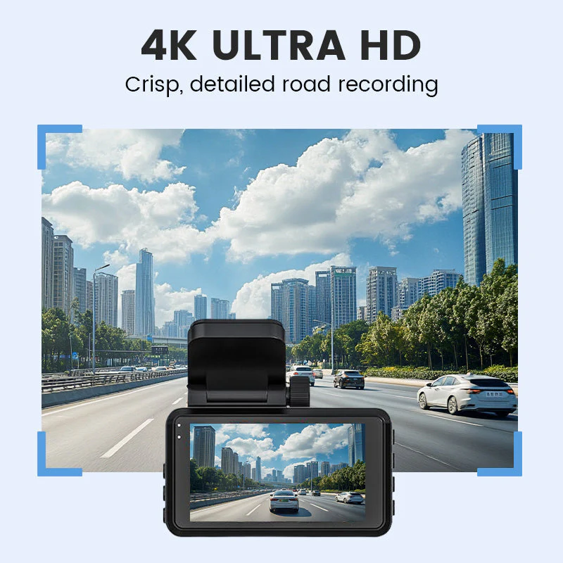 📹40% OFF FOR A LIMITED TIME!✨4K Ultra HD dash cam with night vision🚗Wi-Fi and loop recording for continuous monitoring🌙 - Image 4