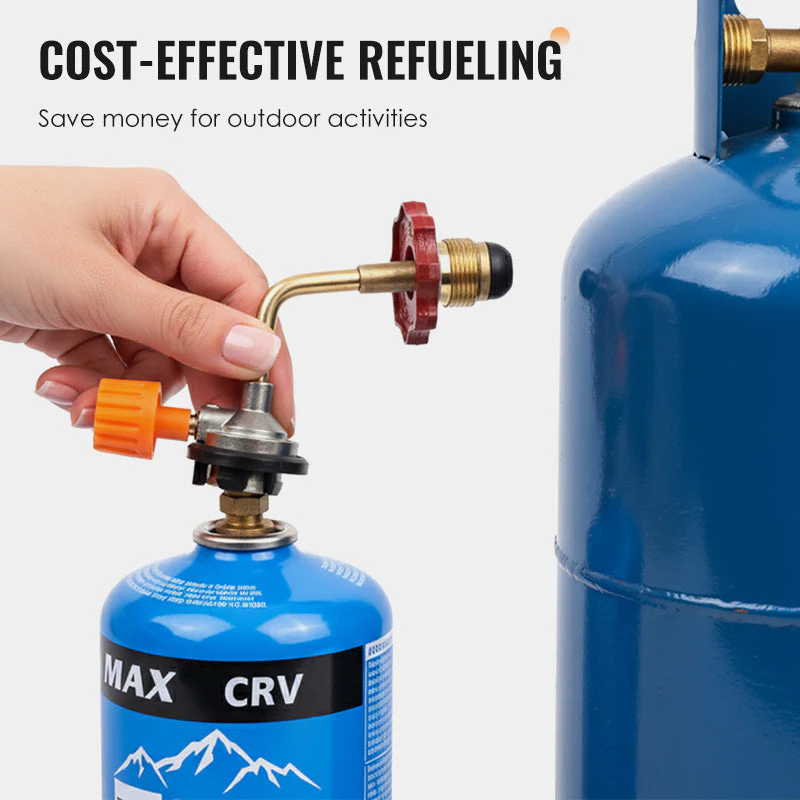📢 BUY 2 GET 1 FREE! 🔥 Outdoor Gas Canister Refill Adapter – Leak-Proof Safe Transfer, Universal Fit & Durable Tool 🛠️⛺