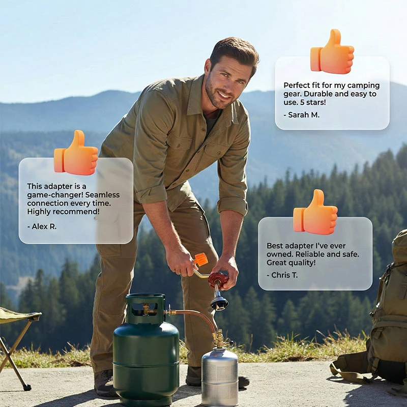 📢 BUY 2 GET 1 FREE! 🔥 Outdoor Gas Canister Refill Adapter – Leak-Proof Safe Transfer, Universal Fit & Durable Tool 🛠️⛺ - Image 6