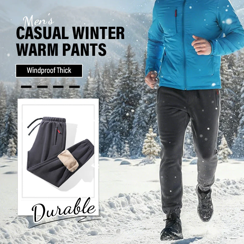 Men's Casual Winter Warm Pants - Image 2