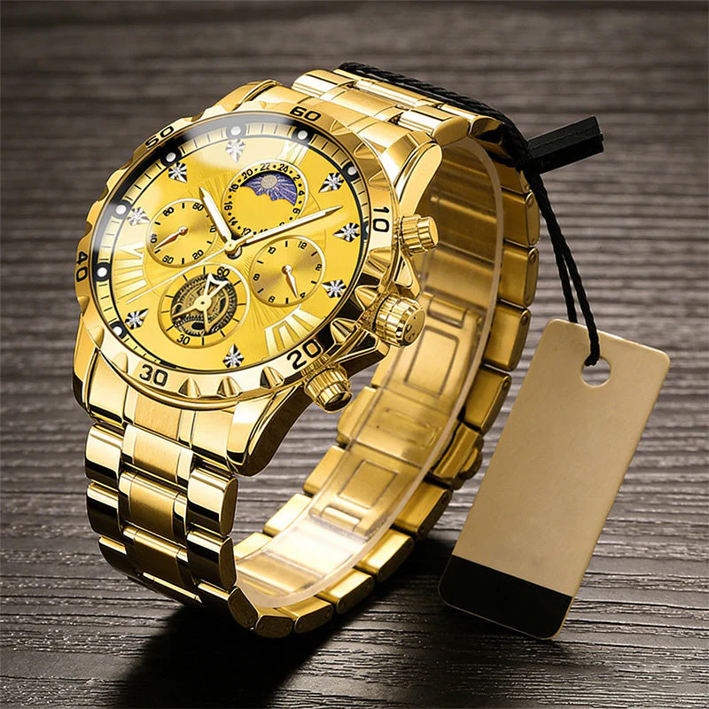 📢Best Christmas Gift 50% OFF !!🎁Men's Luminous Waterproof Flywheel Quartz Watch - Image 12