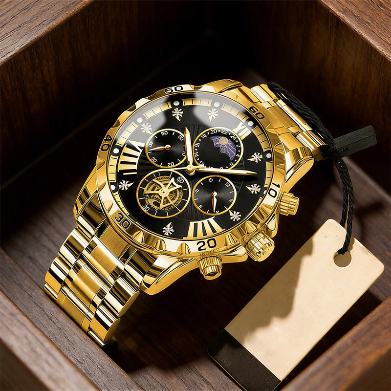 📢Best Christmas Gift 50% OFF !!🎁Men's Luminous Waterproof Flywheel Quartz Watch - Image 13
