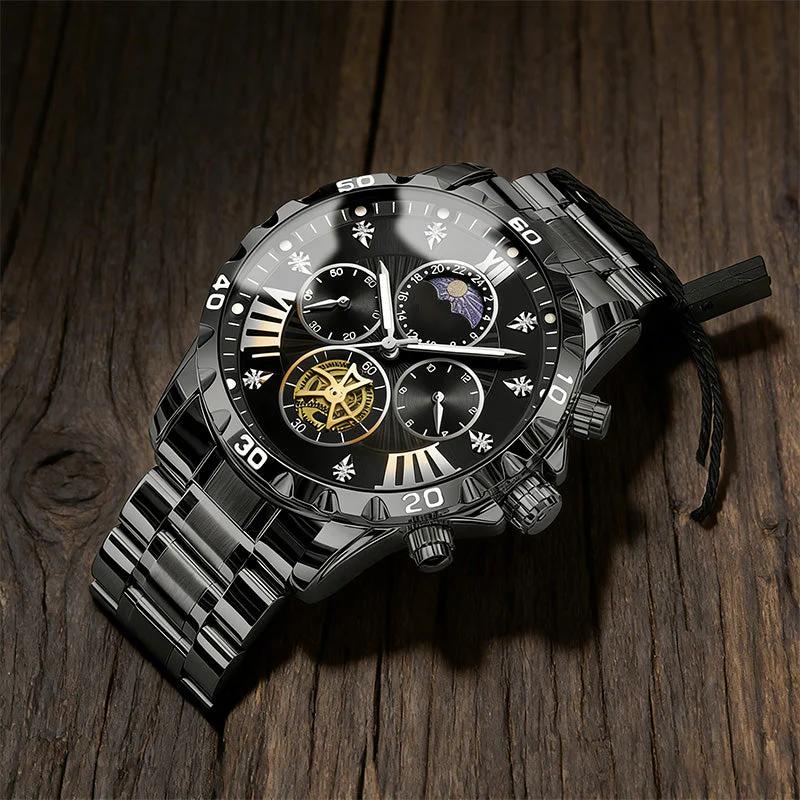 📢Best Christmas Gift 50% OFF !!🎁Men's Luminous Waterproof Flywheel Quartz Watch - Image 14