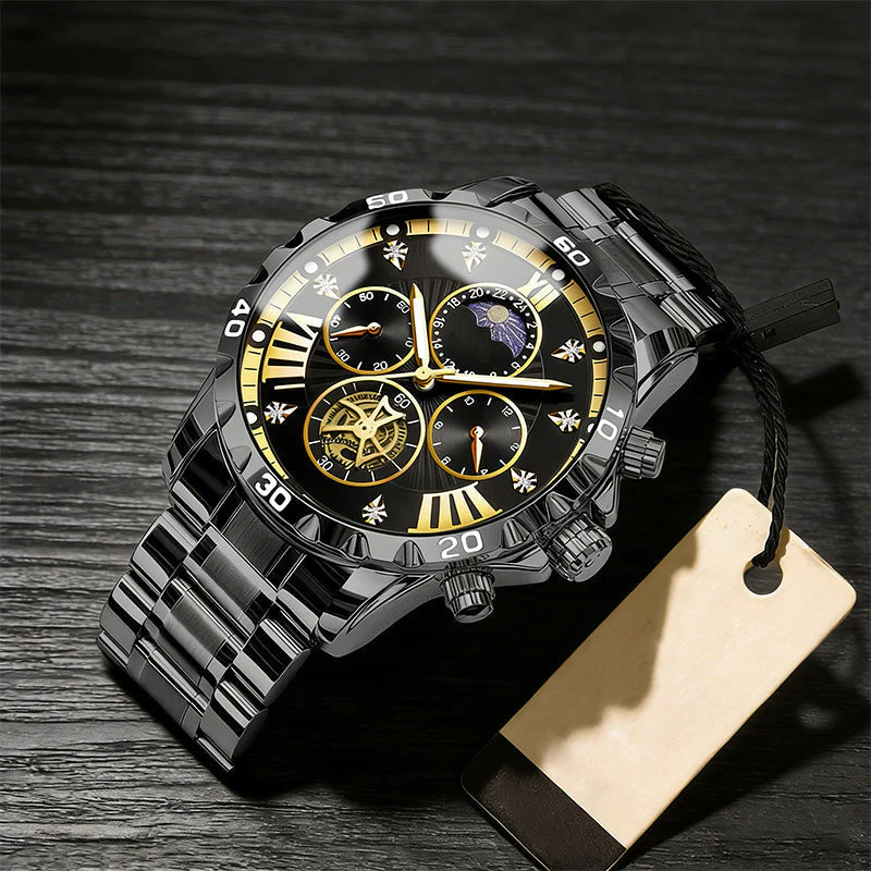 📢Best Christmas Gift 50% OFF !!🎁Men's Luminous Waterproof Flywheel Quartz Watch - Image 15