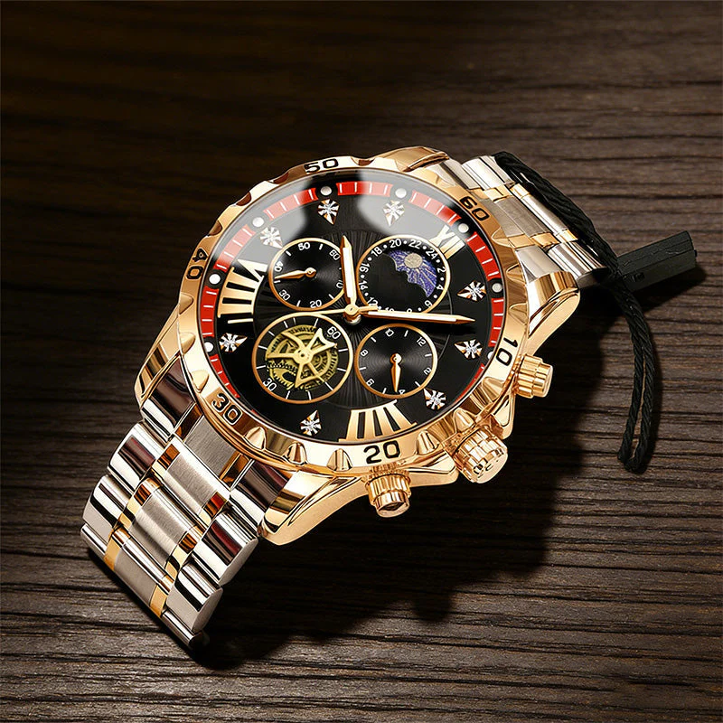 📢Best Christmas Gift 50% OFF !!🎁Men's Luminous Waterproof Flywheel Quartz Watch - Image 7