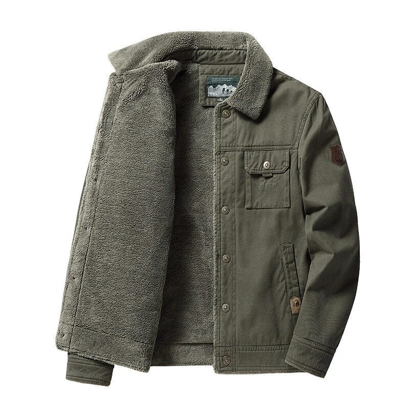 Men's Fleece Thickened Casual Thermal Jacket - Image 4