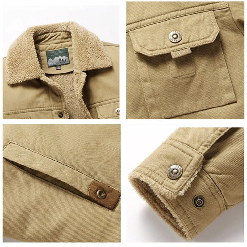 Men's Fleece Thickened Casual Thermal Jacket - Image 6